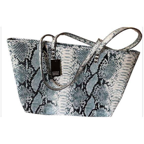 Studio Badgley Mischka Snake Print Vegan Leather Bag NWT - Picture 2 of 6